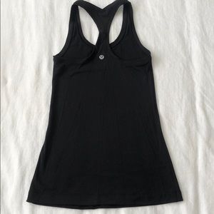 Lululemon Black Cool Racerback Nulu Tank-Size 2
